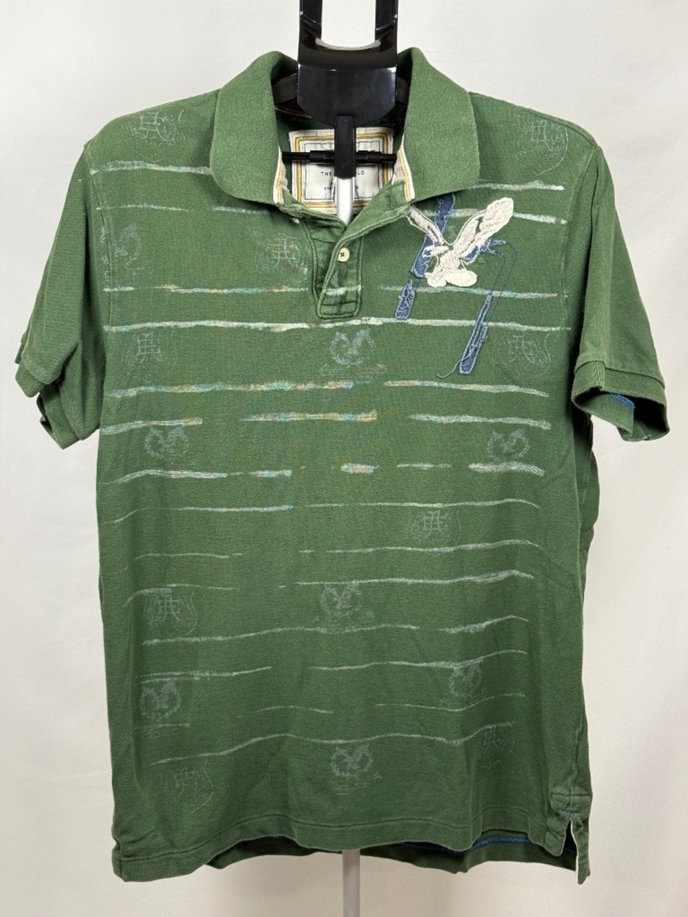 Vintage American Eagle XL Y2K Graphic Eagle Polo The Eagle Polo Green